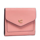 Coach Wyn Small Wallet In Colorblock Signature Canvas Flower Pink