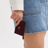 Coach Wyn Small Wallet in Merlot