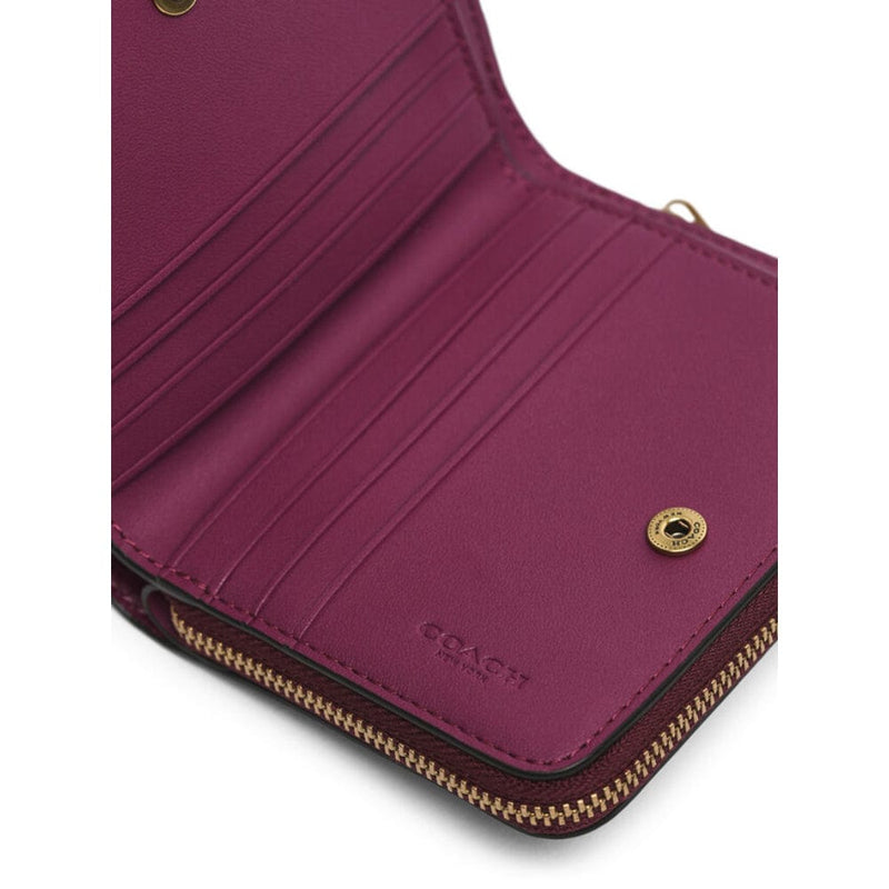 Coach plum top wallet