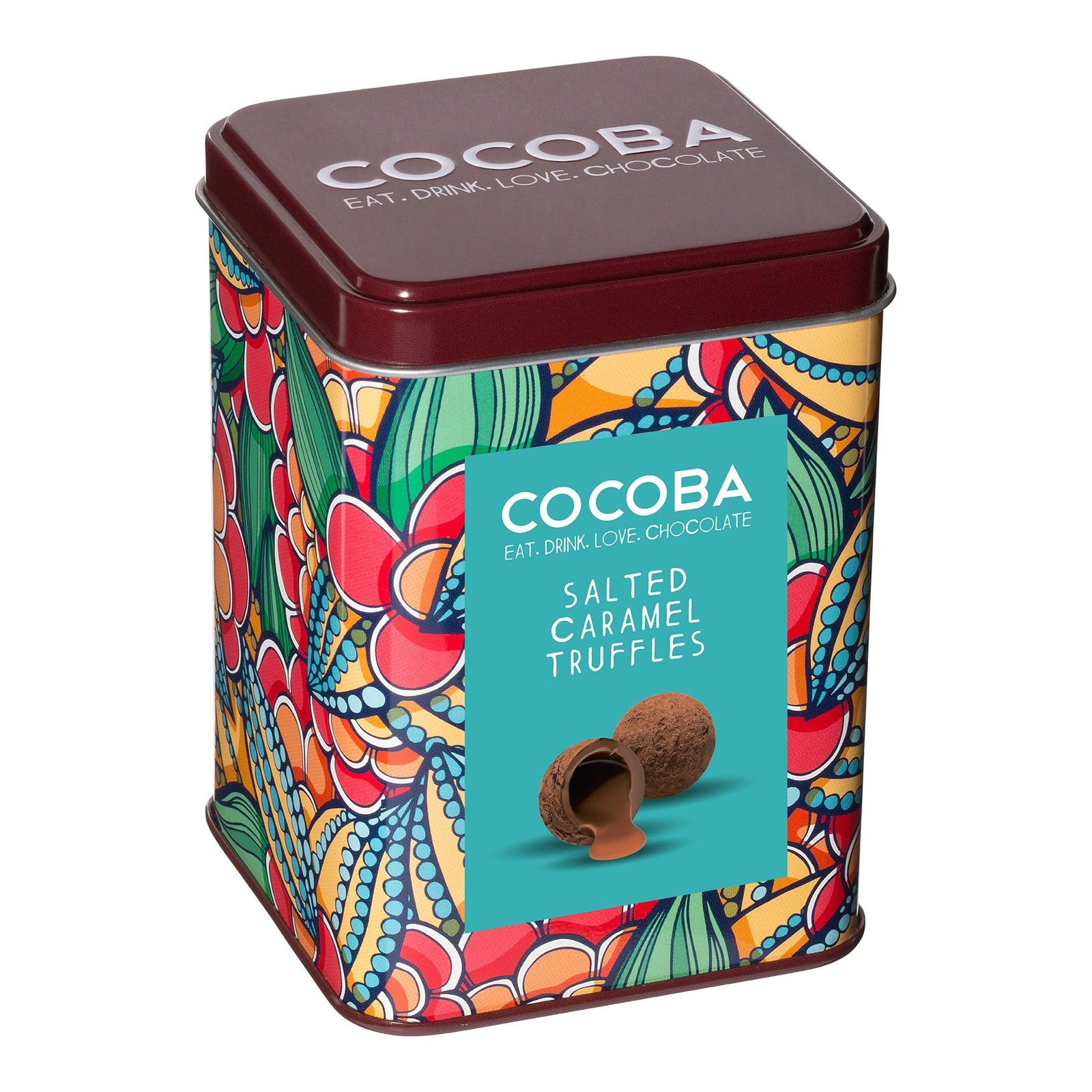 Cocoba Salted Caramel Truffles Gift Tin 120g