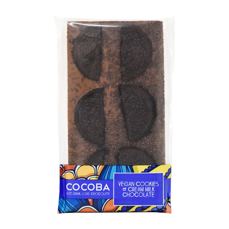Cocoba Vegan Cookie And Cream Chocolate Bar 100g