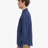 Colorful Standard Linen Shirt Petrol Blue