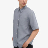 Colorful Standard Linen SS Shirt Steel Blue