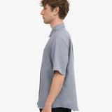 Colorful Standard Linen SS Shirt Steel Blue