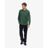 Colorful Standard Organic Flannel Shirt In Emerald Green