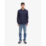 Colorful Standard Organic Flannel Shirt In Navy Blue