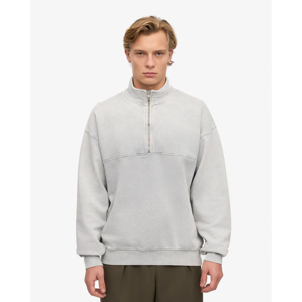 Colorful Standard Organic Quarter Zip In Faded Grey