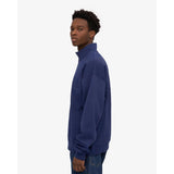 Colorful  Standard Organic Quarter Zip In Marine Blue