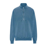 Colorful Standard Women's Organic Quarter Zip In Faded Indigo