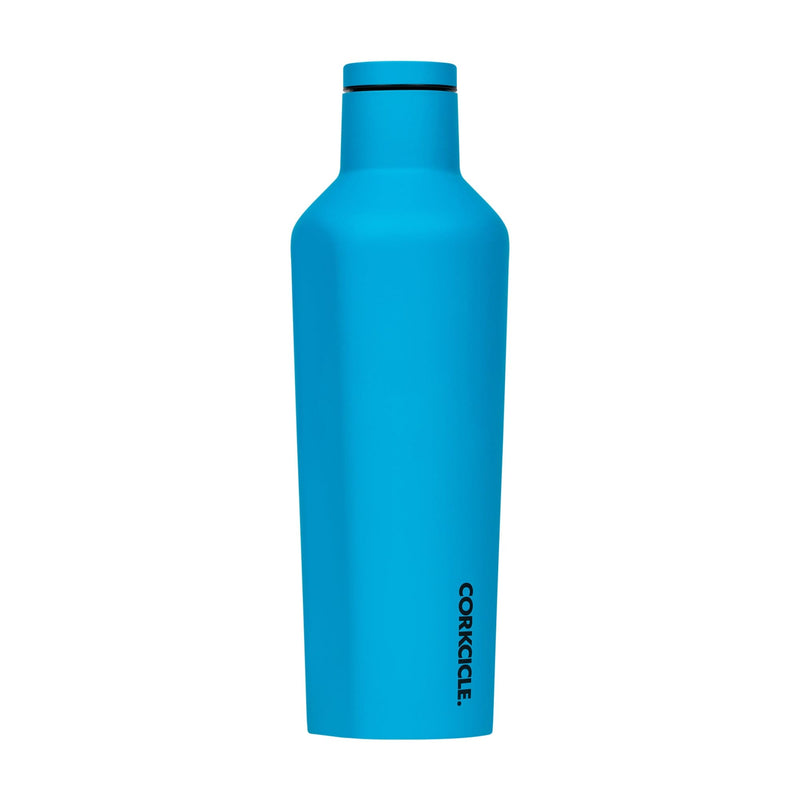 Corkcicle Neon Lights Blue Canteen Water Bottle 475ml