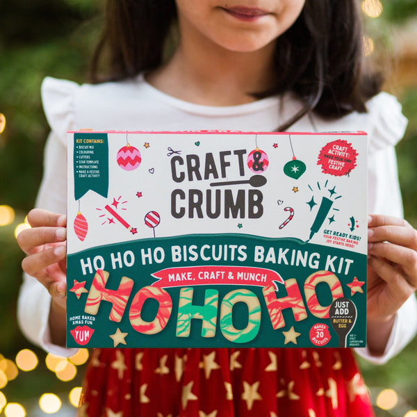 Craft & Crumb HO HO HO Biscuit Bake & Craft Kit