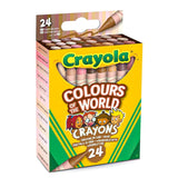 Crayola Colours of the World Crayons Pack of 24