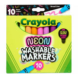 Crayola Neon Washable Markers, Broad Line