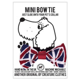 Creature Clothes Mini Dog Bow Tie In Union Jack