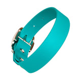 Creature Clothes Vegan Leather Large Collar In Teal