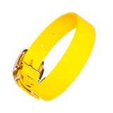 Creature Clothes Vegan Leather Large Collar In Yellow