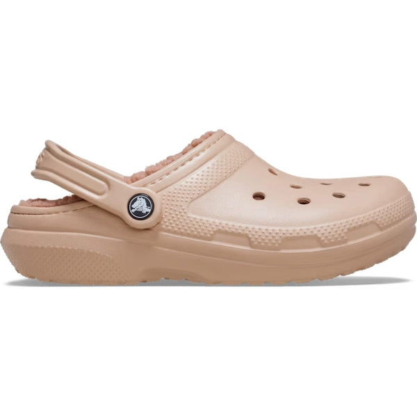 Crocs Classic Lined Clog In Pink Caramel