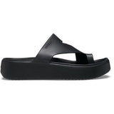 Crocs Getaway Platform Toe Loop In Black