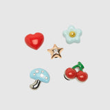 Crocs multi jibbitz puffy metals 5 pack