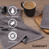 Cuisinart 2-Pack Bamboo Cotton Tea Towel In Light Grey