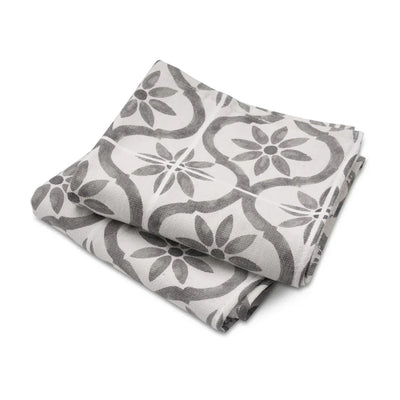 Cuisinart 2 Piece Fouta Tea Towels Set In Grey Tile