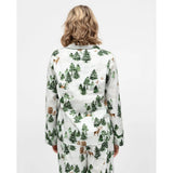 Cyberjammies Alpine Print Pyjama Top In Olive