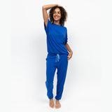 Cyberjammies Ashley Jersey Pyjama Bottoms In Dark Blue