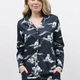 Cyberjammies Atlas Womens Arctic Fox Print Pyjama Top
