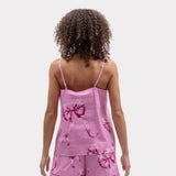 Cyberjammies Belle Bow Print Cami In Pink