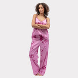 Cyberjammies Belle Bow Print Pyjama Bottoms In Pink