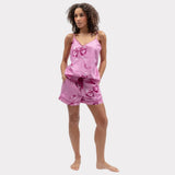 Cyberjammies Belle Bow Print Shorts In Pink