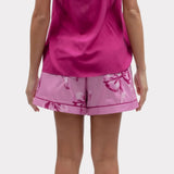 Cyberjammies Belle Bow Print Shorts In Pink