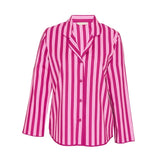 Cyberjammies Belle Printed Stripe Pyjama Top In Magenta