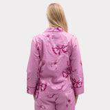 Cyberjammies Belle Top Bow Print In Pink
