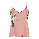 Cyberjammies Bonnie Crane Bird Print Cami In Pink