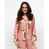 Cyberjammies Bonnie Womens Crane Bird Print Pyjama Top
