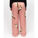 Cyberjammies Bonnie Womens Crane Bird Print Wide Leg Pyjama Bottoms