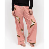 Cyberjammies Bonnie Womens Crane Bird Print Wide Leg Pyjama Bottoms