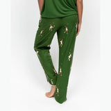 Cyberjammies Charlie Tennis Print Pyjama Bottoms In Green
