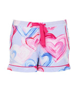 Cyberjammies Chloe Heart Printed Jersey Shorts In Pink