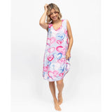 Cyberjammies Chloe Heart Printed Jersey Swing Nightdress In Pink