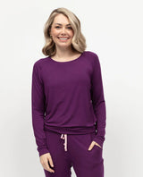 Cyberjammies Colette Slouch Jersey Top in Dark Purple