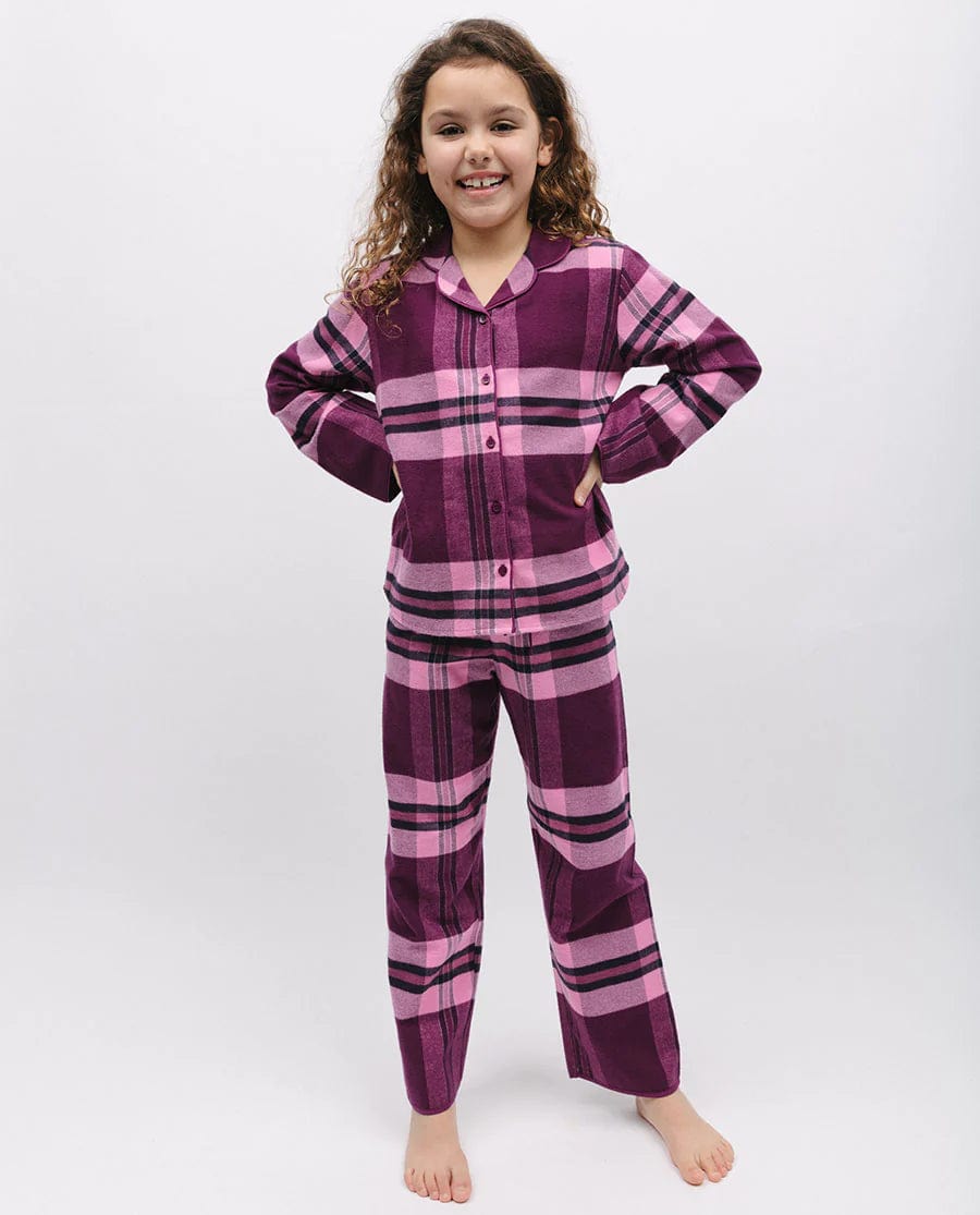 Cyberjammies Eve Girls Super Cosy Check Pyjama Set
