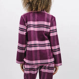 Cyberjammies Eve Super Cosy Check Pyjama Top