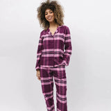 Cyberjammies Eve Super Cosy Check Pyjama Top