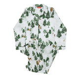 Cyberjammies Fern Kids Unisex Alpine Print Pyjama Set In Olive
