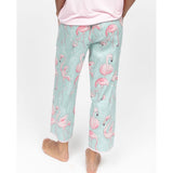 Cyberjammies Francesca Flamingo Print Cropped Pyjama Bottoms