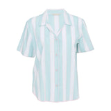 Cyberjammies Francesca Printed Stripe Pyjama Top In Mint