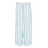 Cyberjammies Francesca Printed Stripe Wide Leg Pyjama Bottoms In Mint