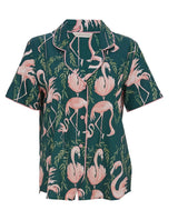 Cyberjammies Ivy Womens Flamingo Print Pyjama Top